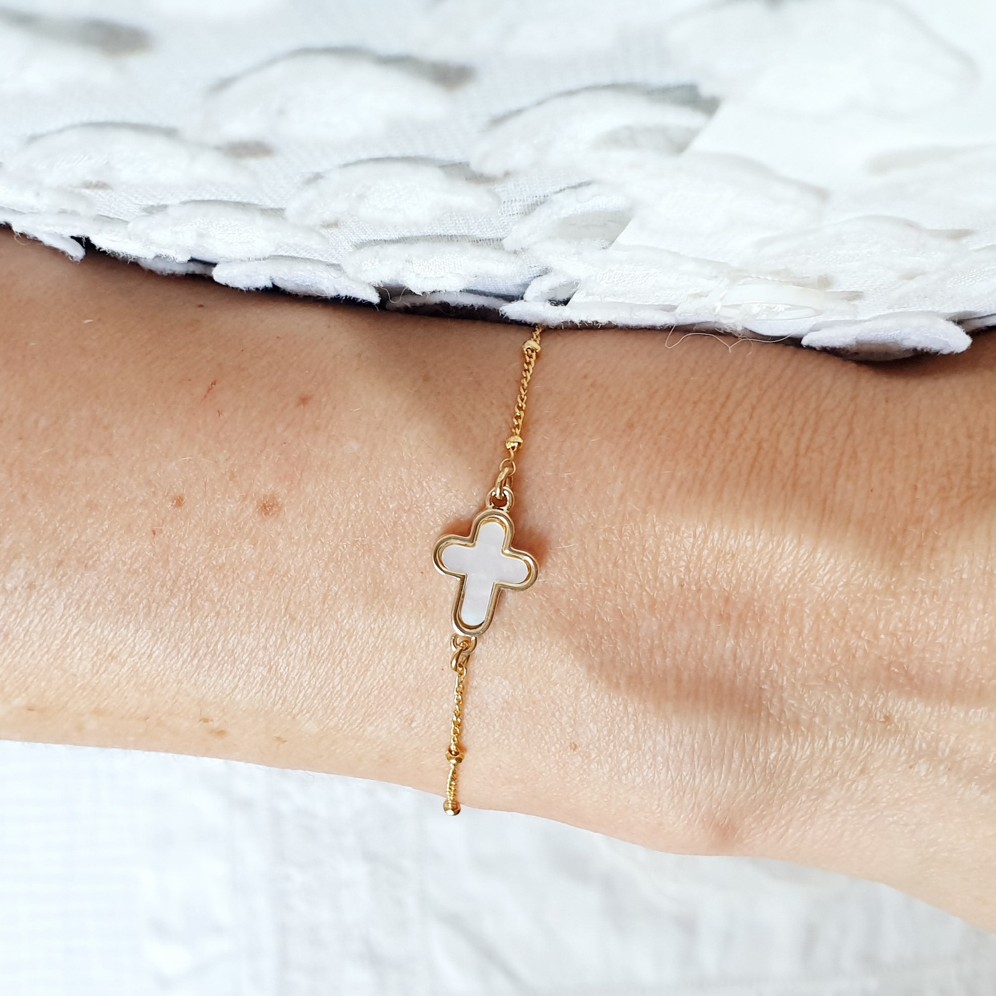 bracelet croix femme