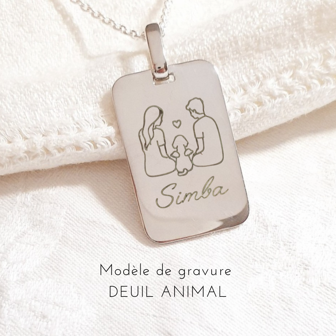 deuil chien ange bijou dessin
