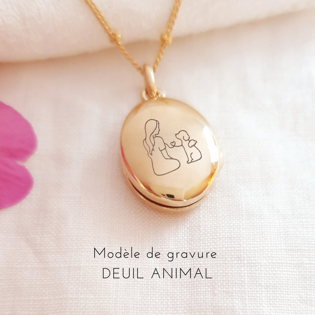 collier medaillon pour se souvenir de son animal