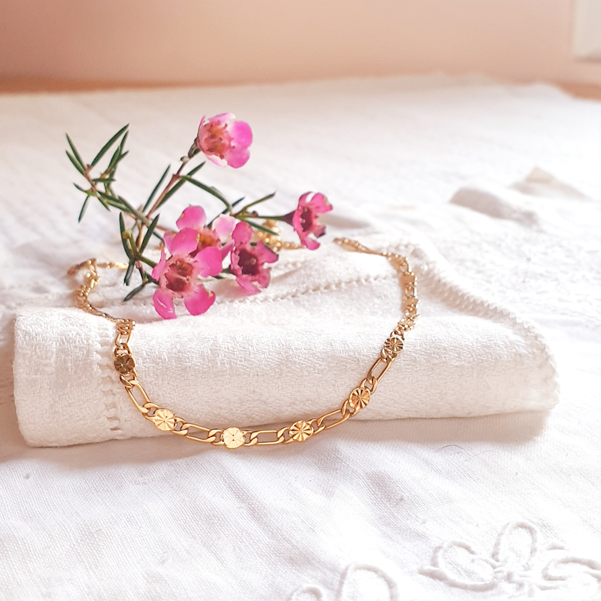 chaine-collier-femme-vintage-fleurie