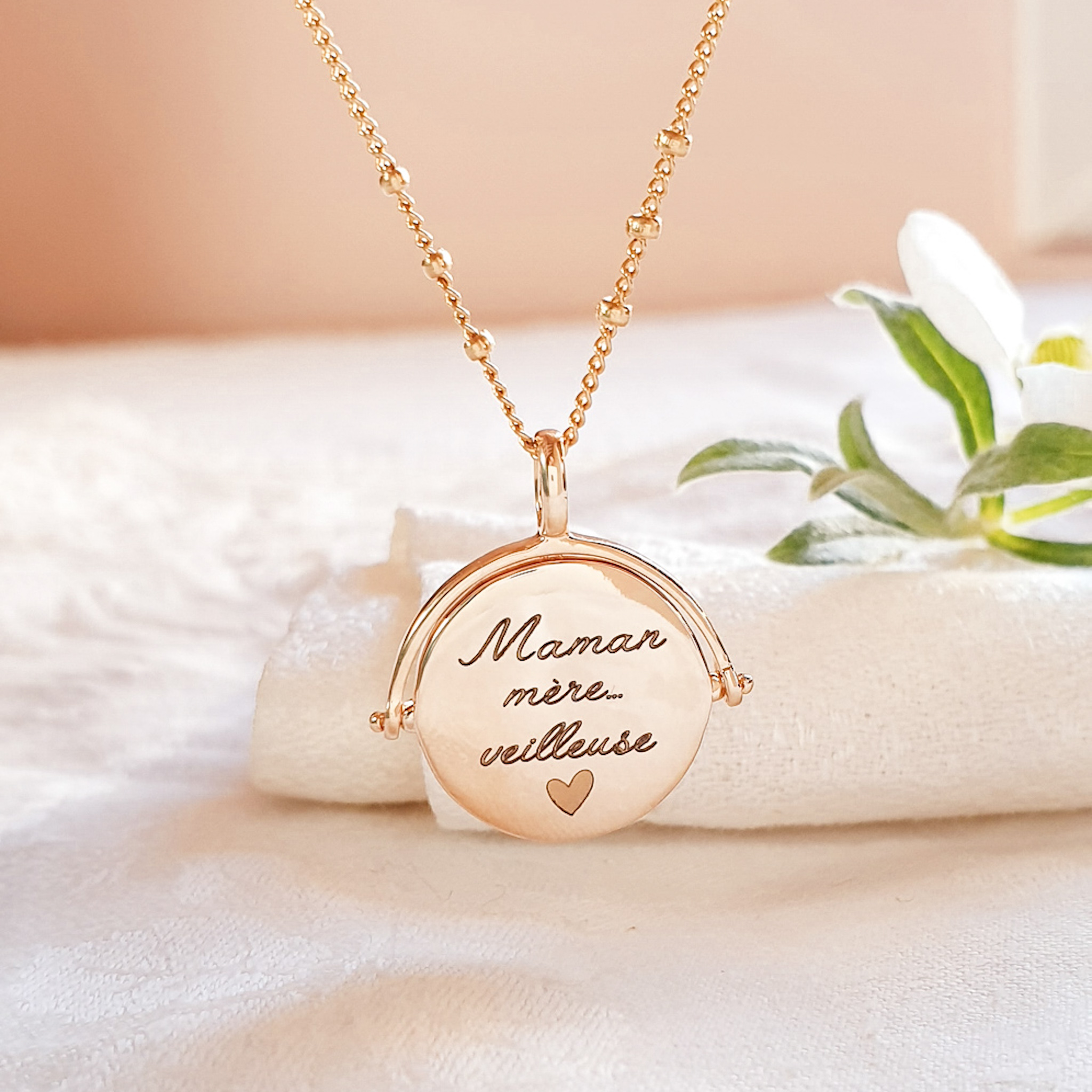collier-personnalise-maman-merveilleuse-reversible