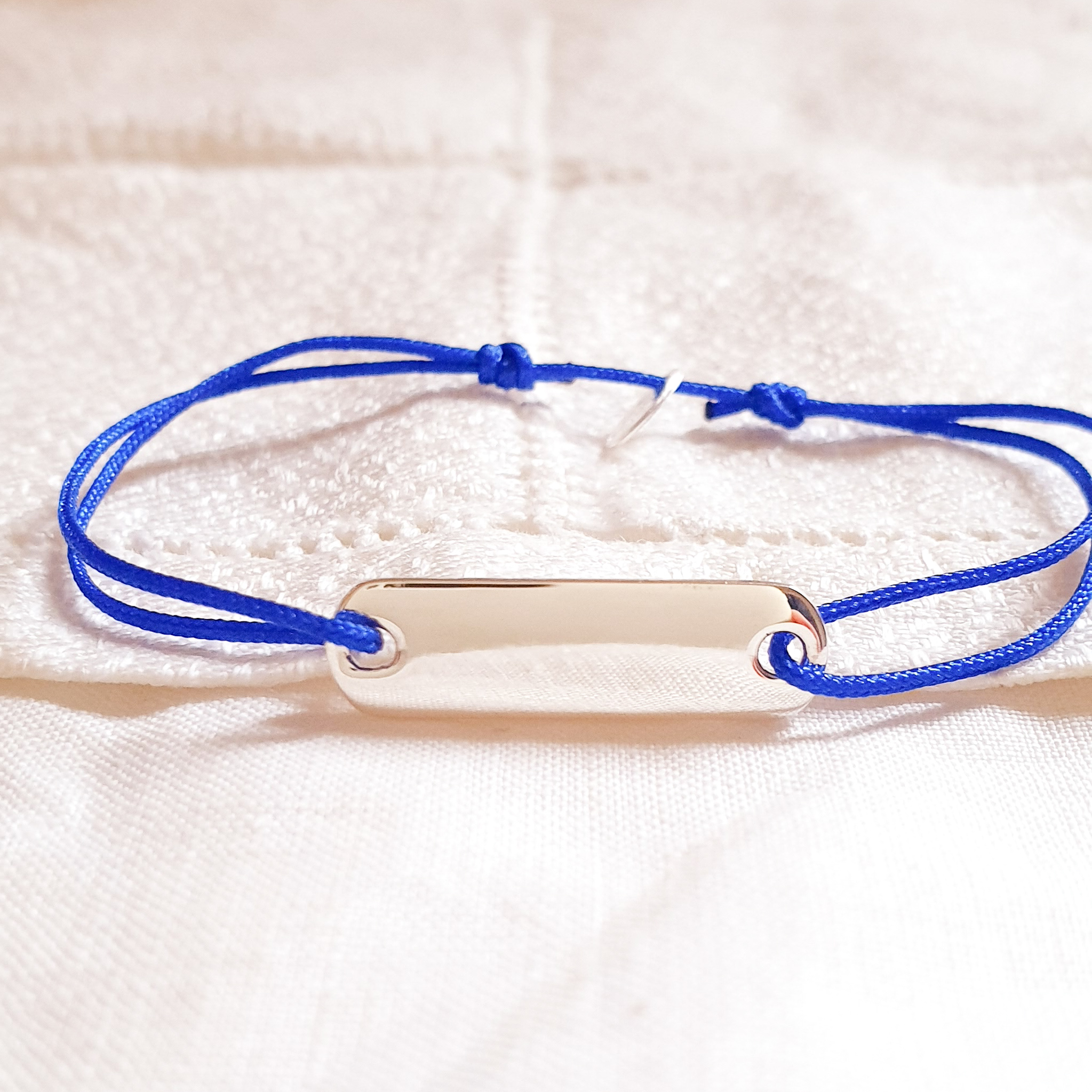 CANDIDE bracelet garçon gourmette personnalisé Or argent