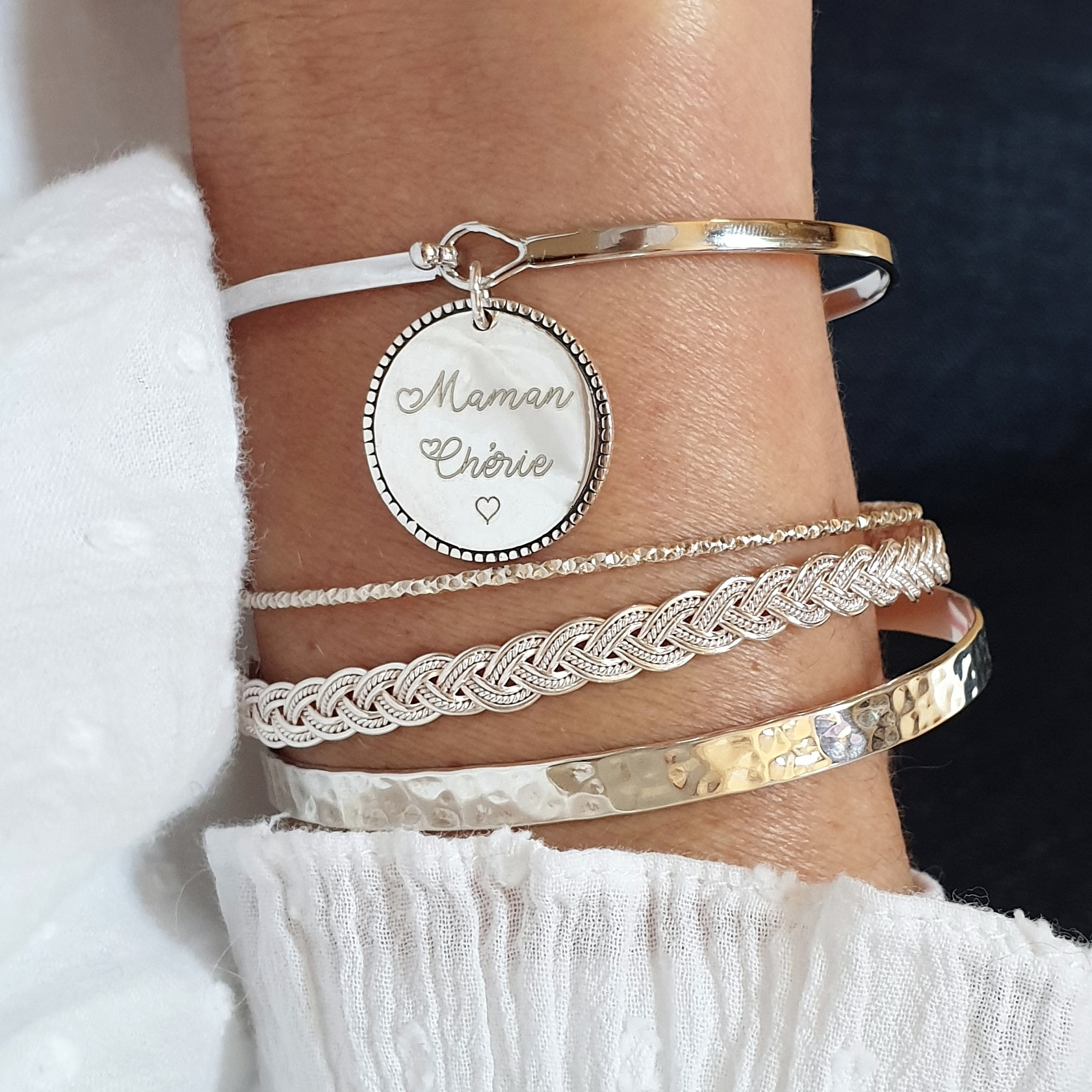 bracelet-maman-argent-jonc-personnalise
