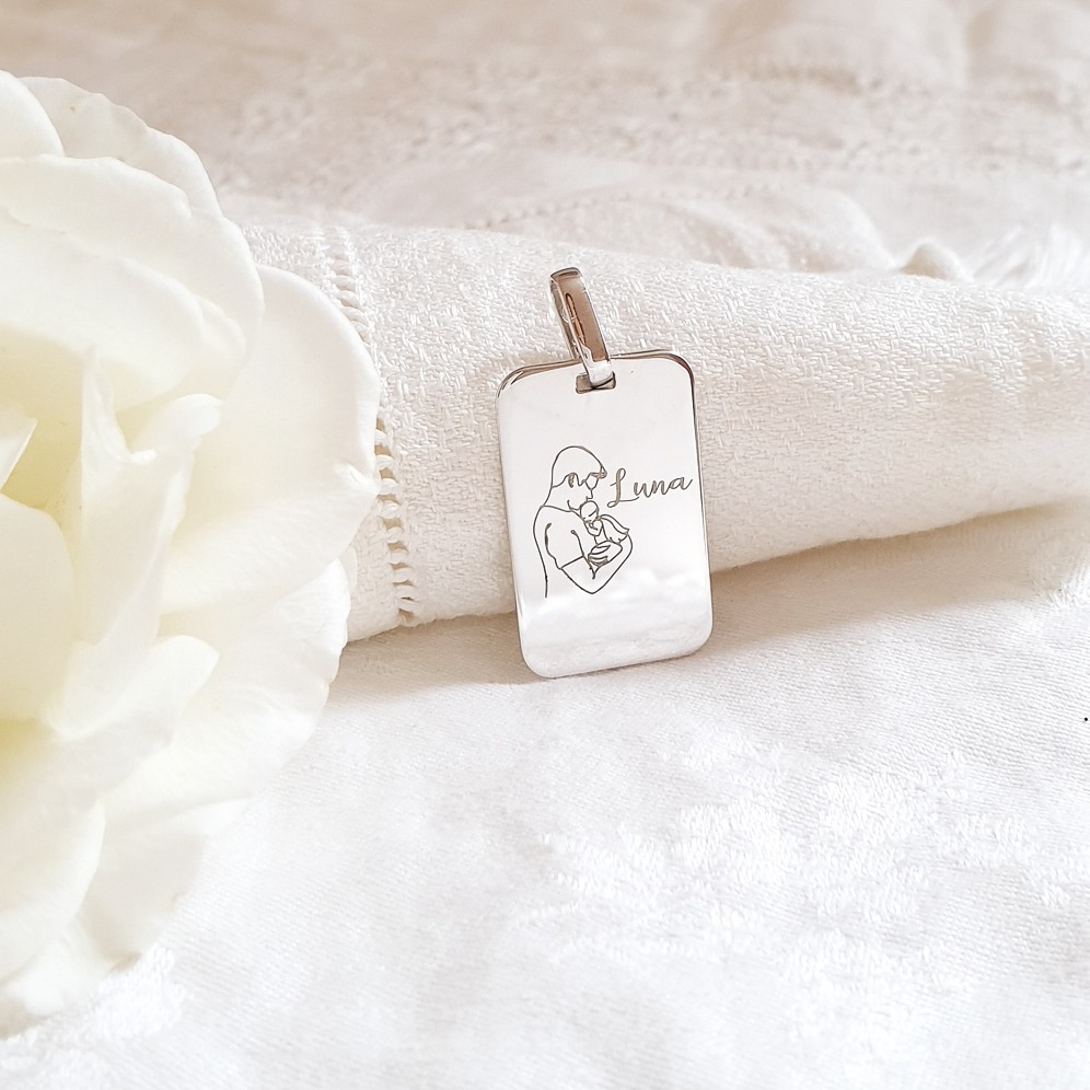 collier homme deuil perinatal