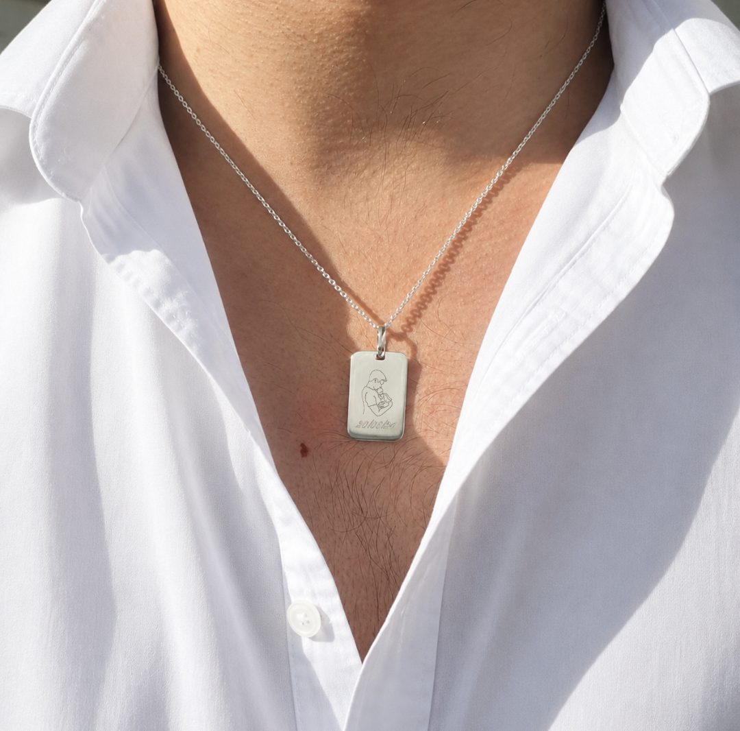 medaille homme papange deuil perinatal