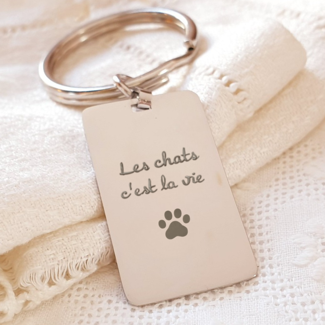 porte-cle-personnalise-catlover