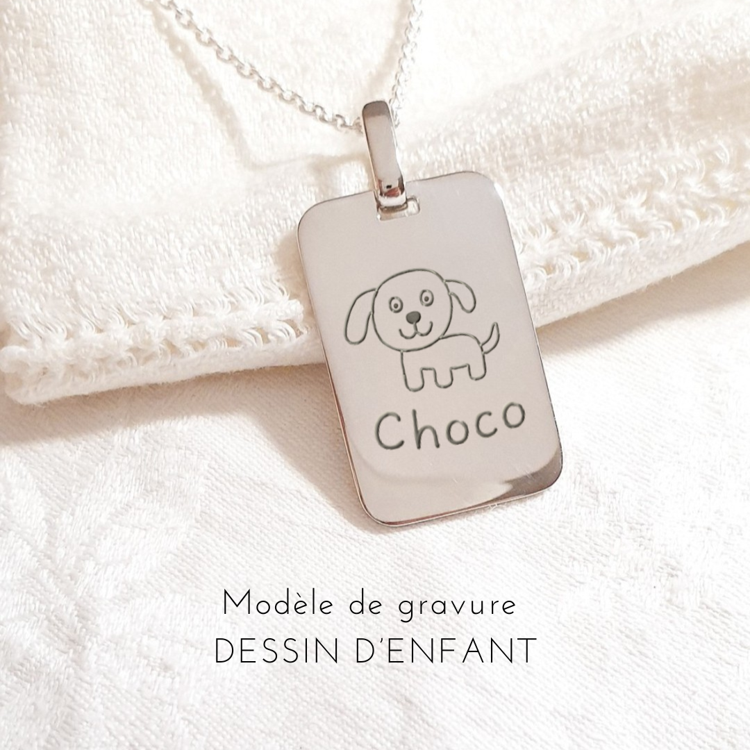 collier-garcon-dessin-personnalise