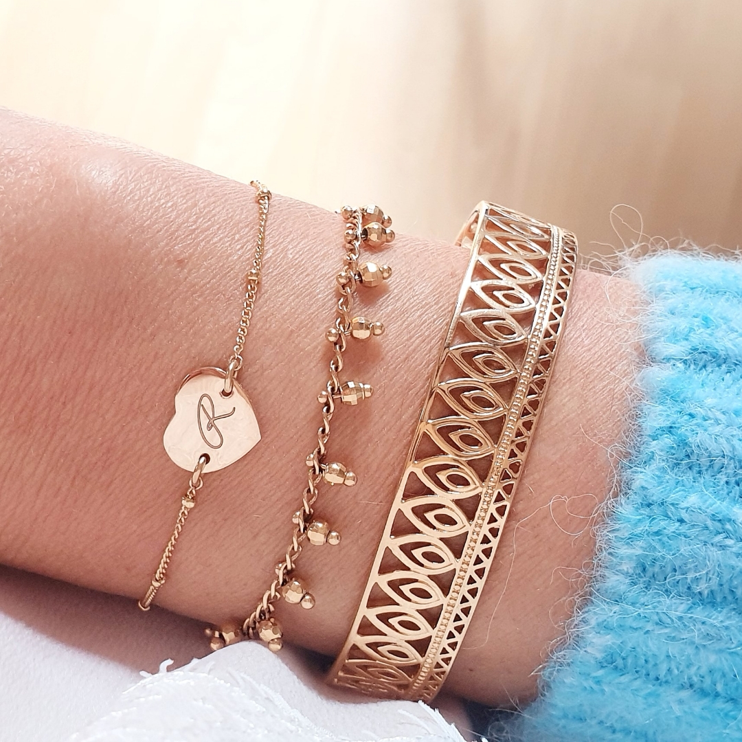 bracelet-chaine-grave-medaille-coeur