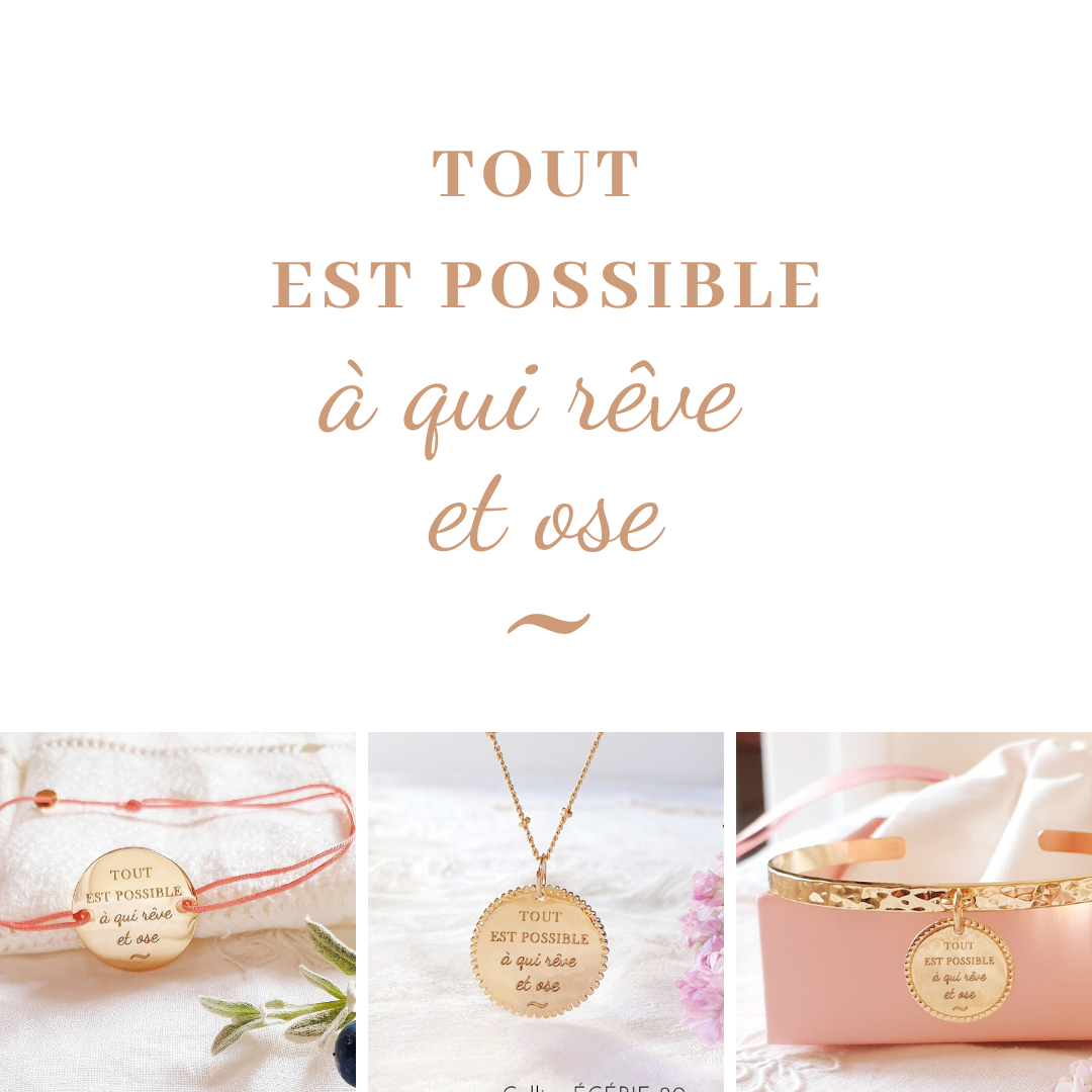 Graver TOUT EST POSSIBLE A QUI REVE ET OSE