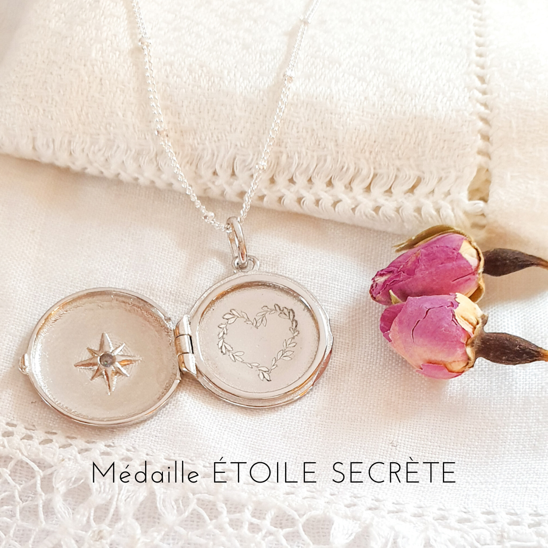 medaillon-femme-personnalise-argent-coeur-feuille