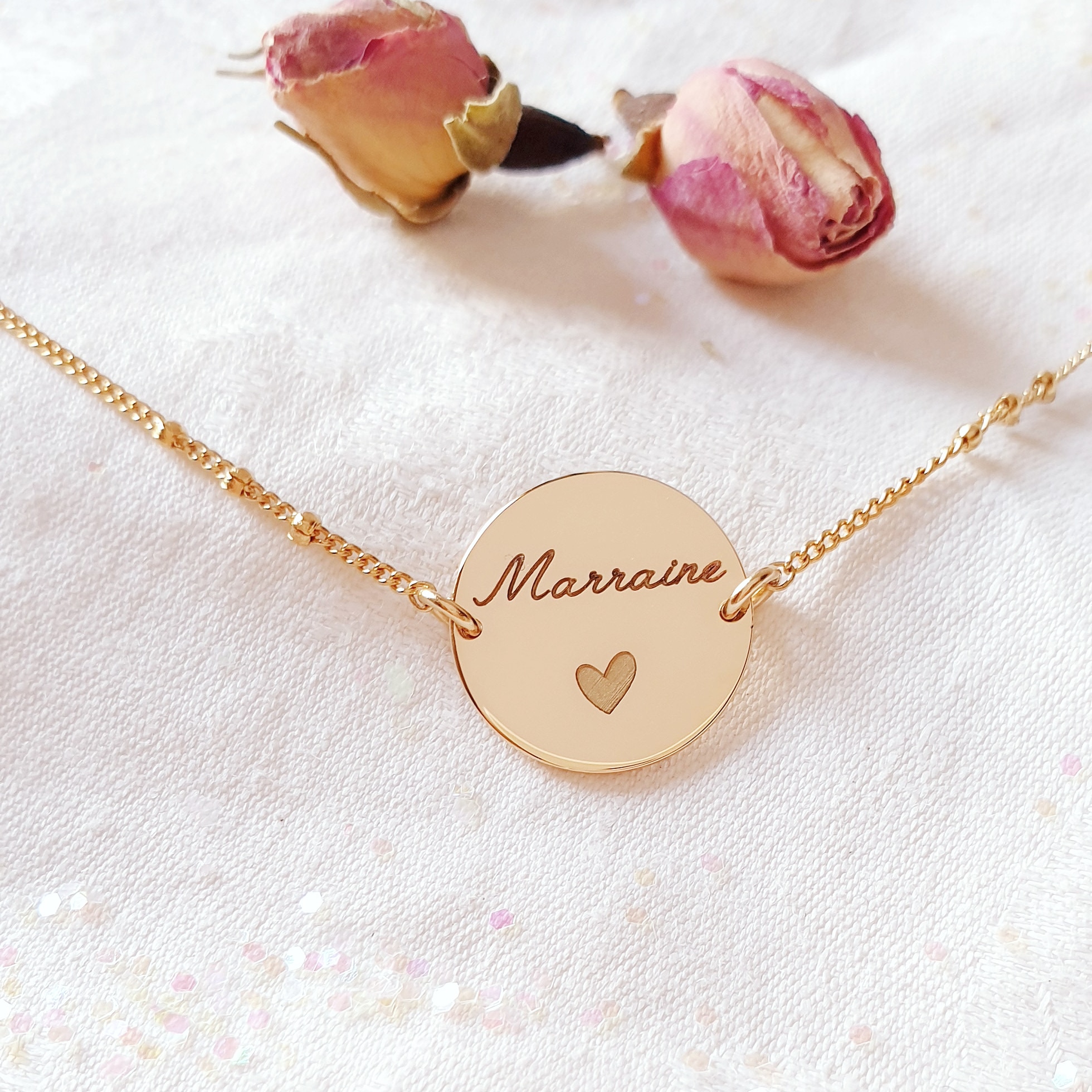 bijou marraine coeur