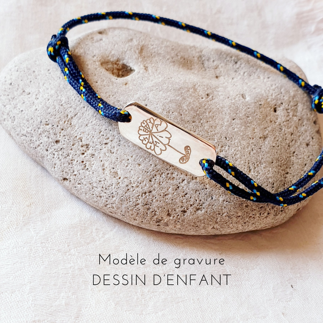 bracelet-grave-dessin-enfant-cadeau-papa