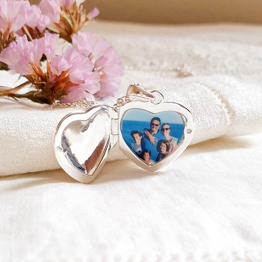 pendentif coeur avec photo