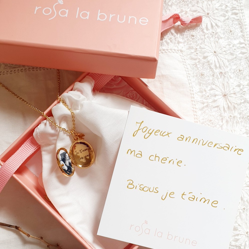 cadeau fille anniversaire medaillon photo