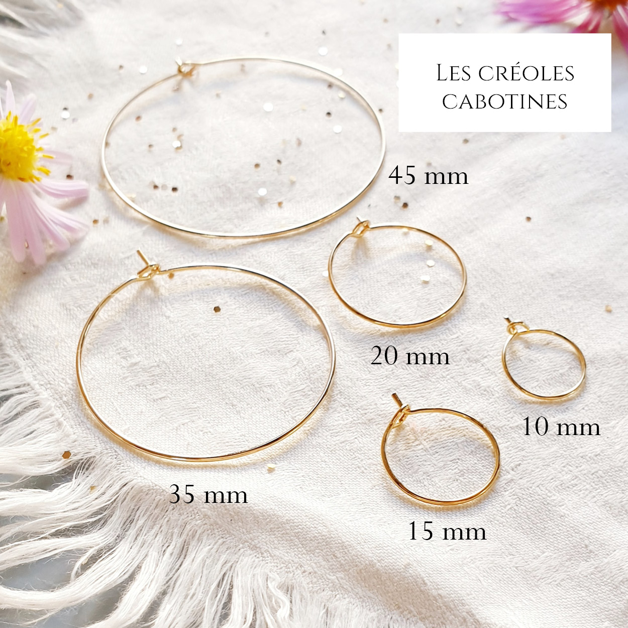 admin creoles lisses cabotines taille