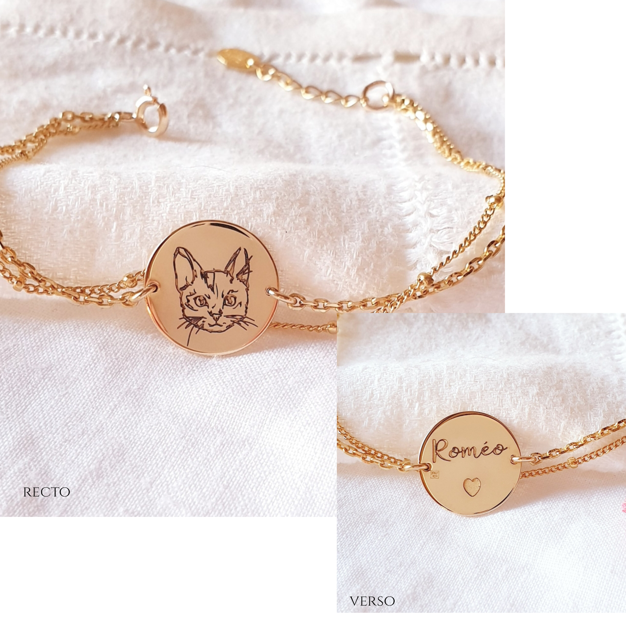 bracelet grave chat adoree
