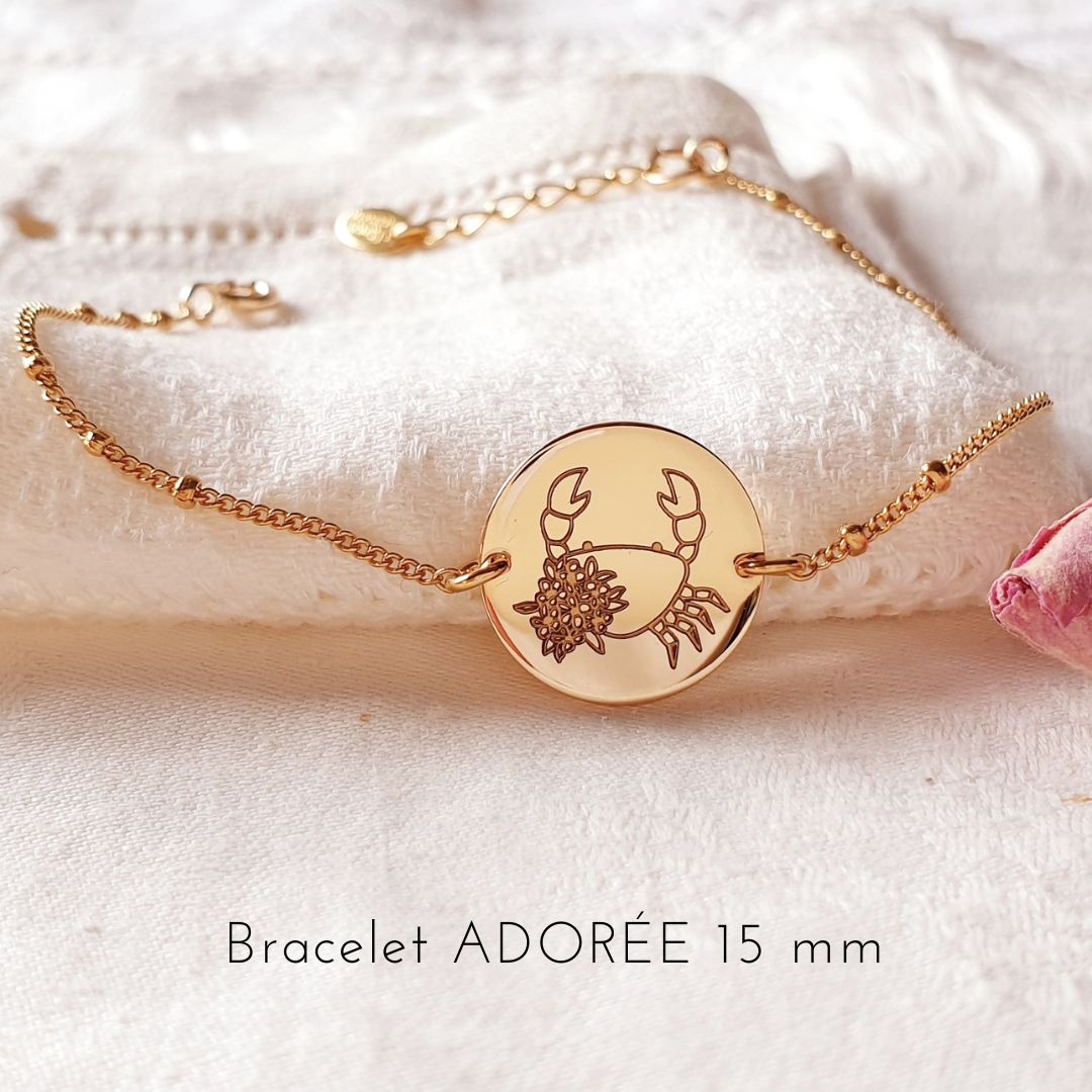 bracelet signe  astrologique adoree astrale cancer
