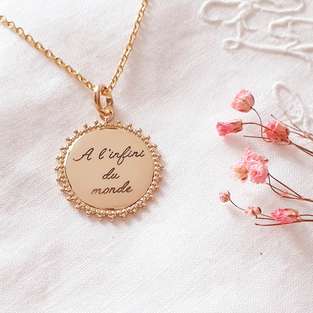 chaine collier plaque or personnalise a l infini