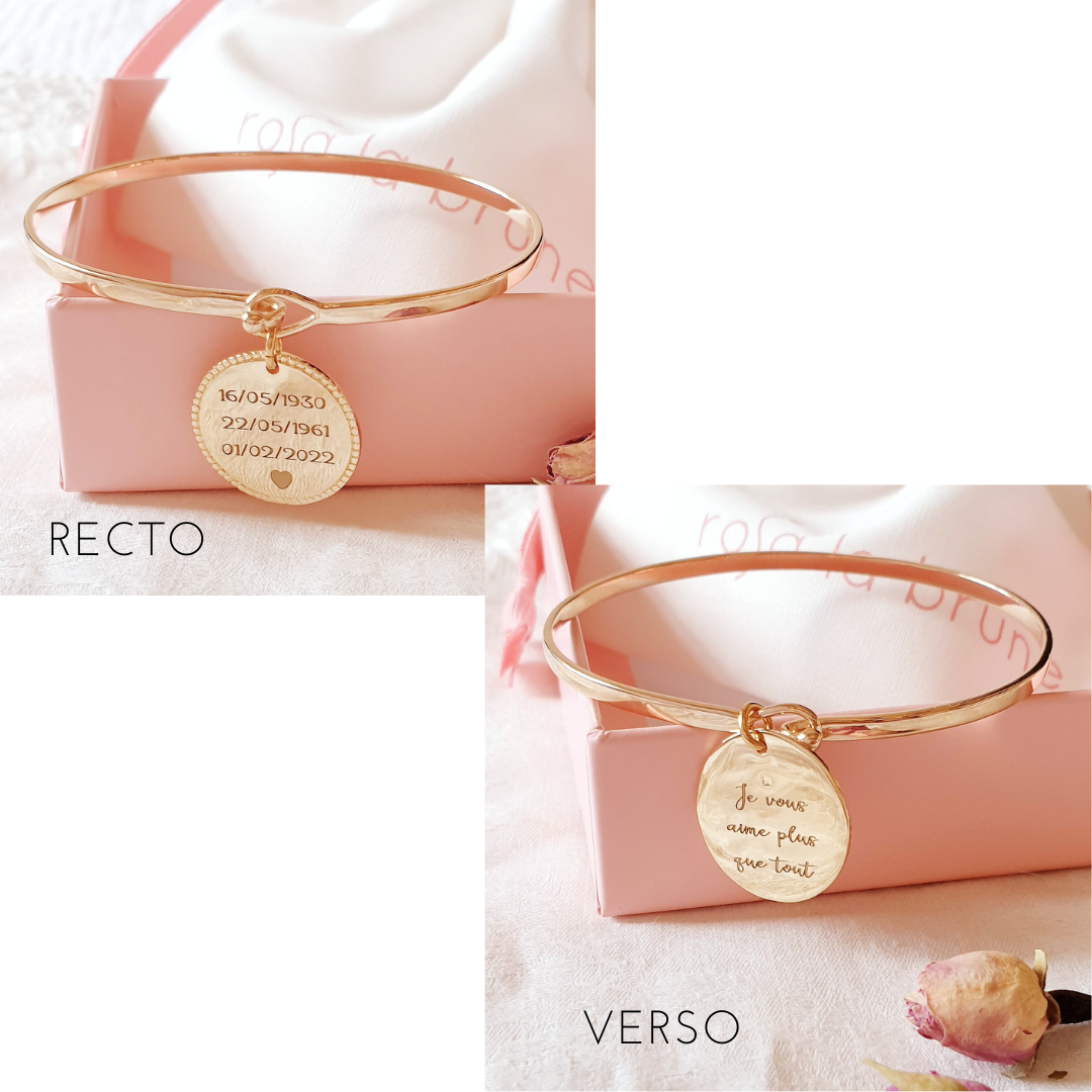 bracelet maman personnalisation dates naissance enfants