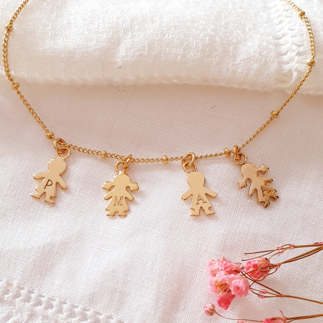 bracelet charms fille garcon personnalise maman