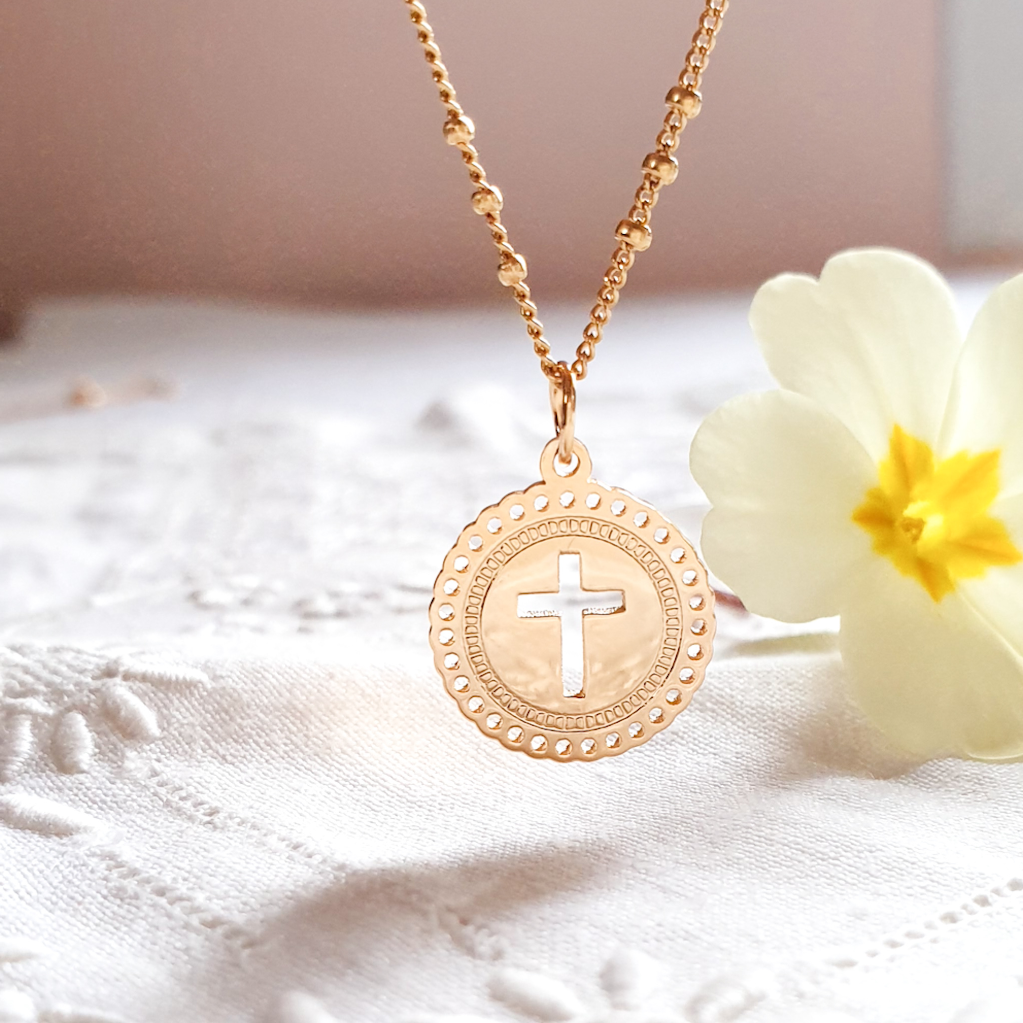 Chant des Anges collier, pendentif ange Christ Enfant Bijoux de