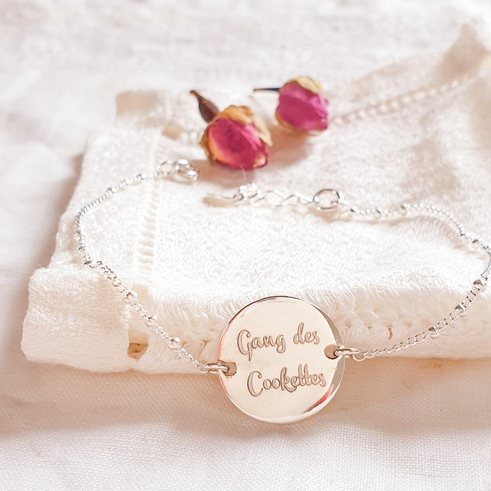 bracelet argent personnalise copines
