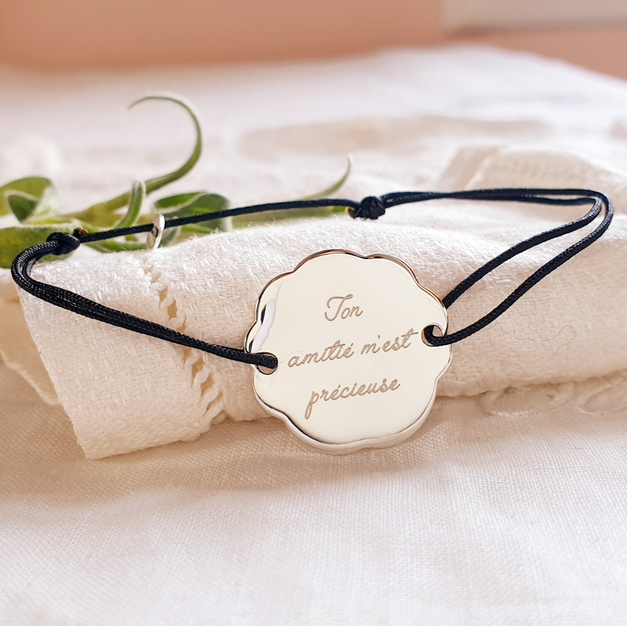 cadeau amie bracelet personnalise argent