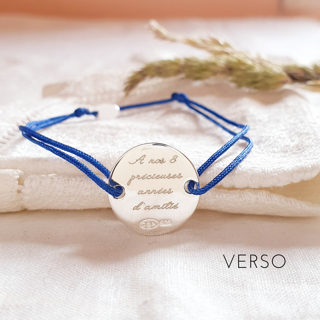 cadeau copine bracelet cordon personnalisé