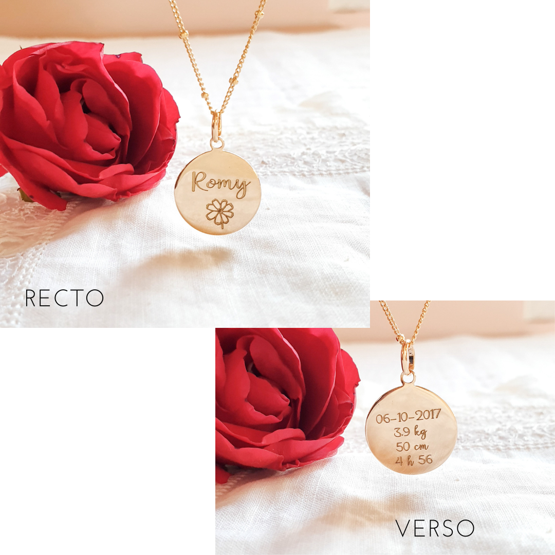 collier naissance personnalise