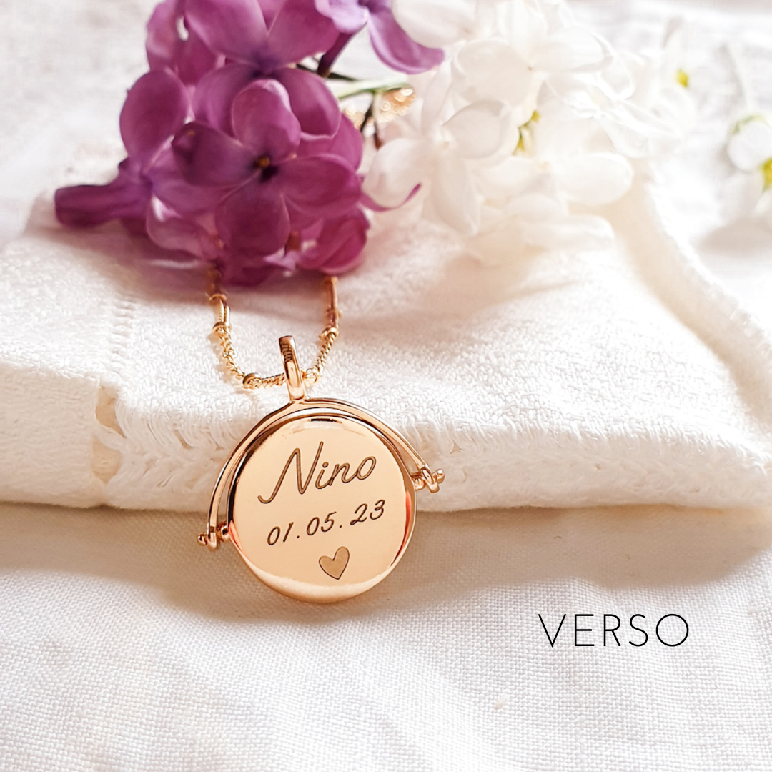 collier de naissance prenom cadeau
