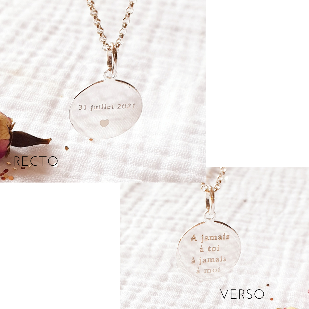 bijou amoureuse argent date mariage reveuse