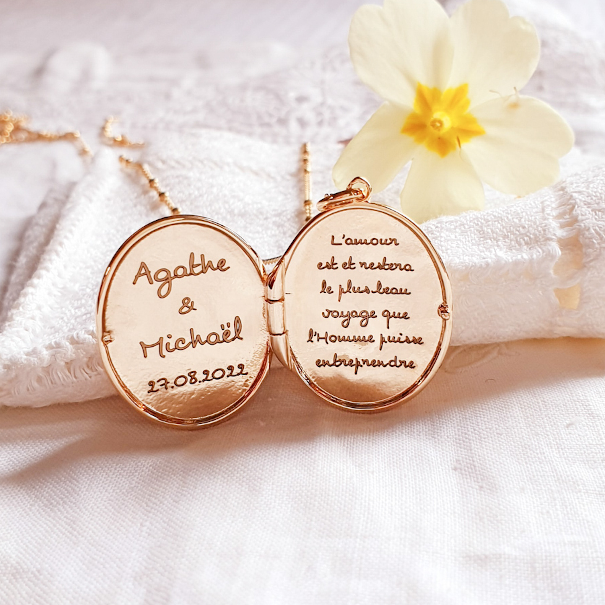 collier couple cadeau femme