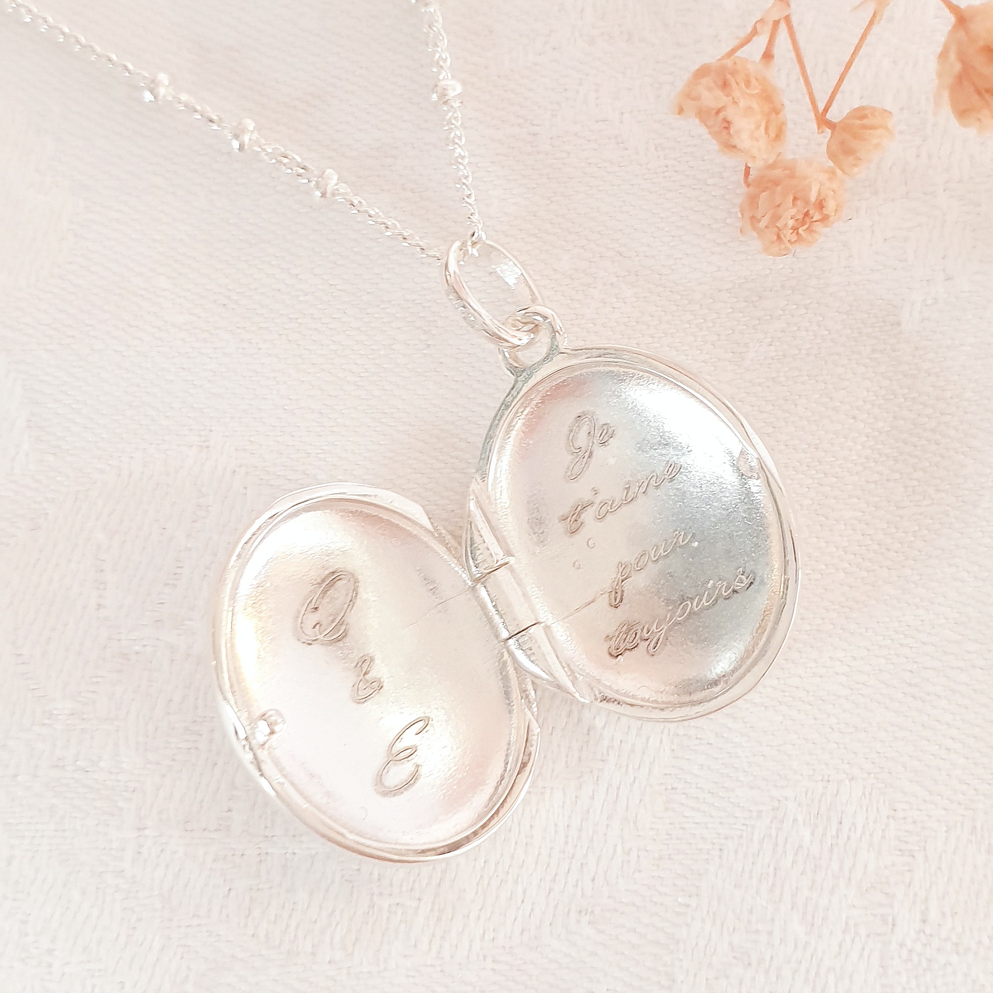 collier personnalise argent femme
