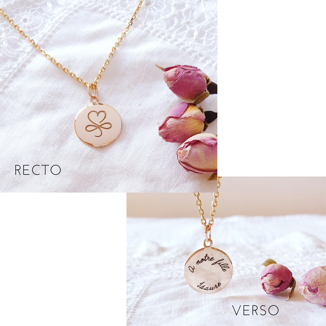 pendentif fille grave