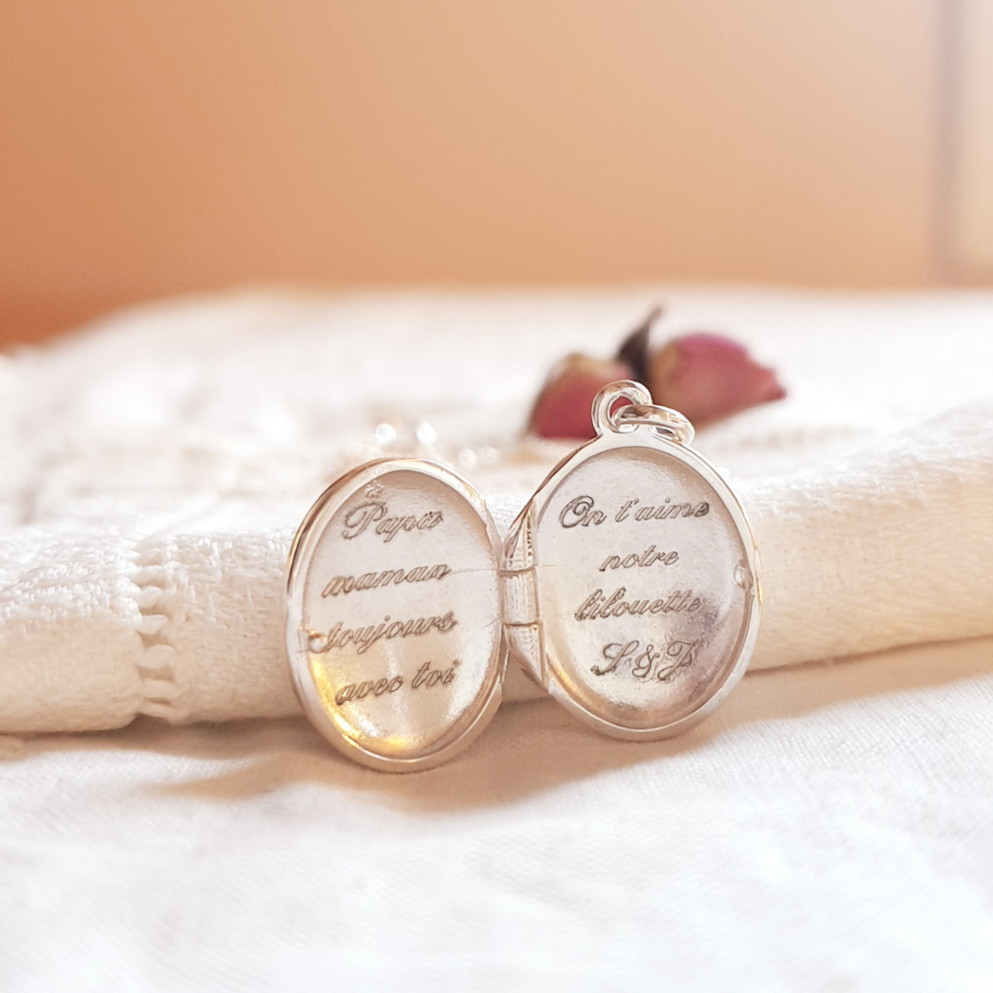 bijou argent fille a personnaliser