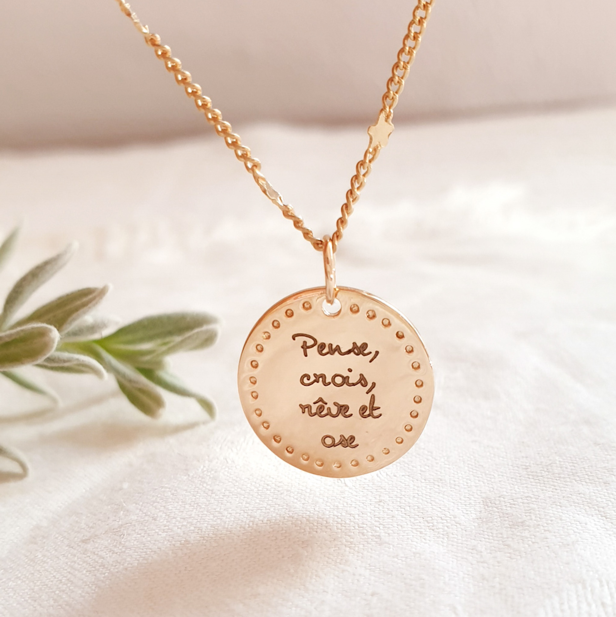 collier a message fille