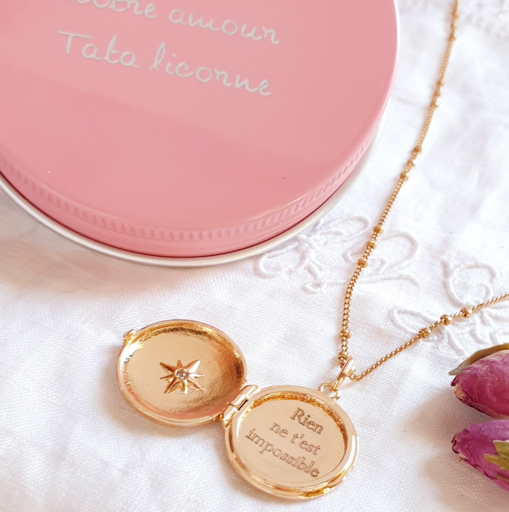 cadeau pour ma fille collier a graver