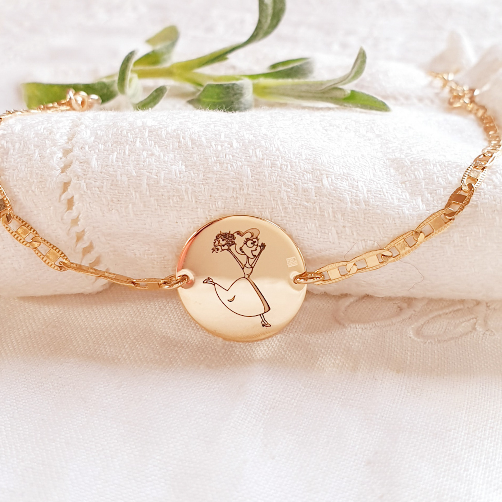 bijou pour la mariee bracelet personnalise