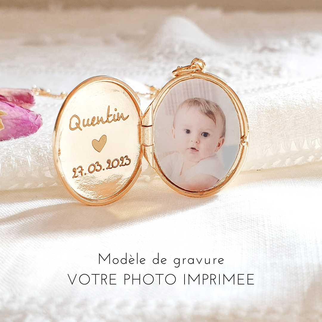 bijou personnalise photo naissance