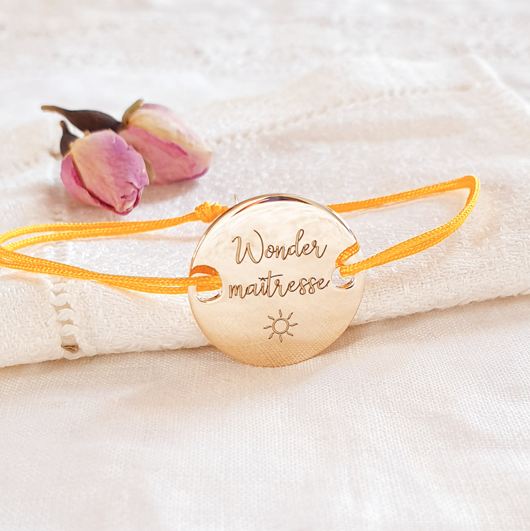 cadeau maitresse bracelet personnalise