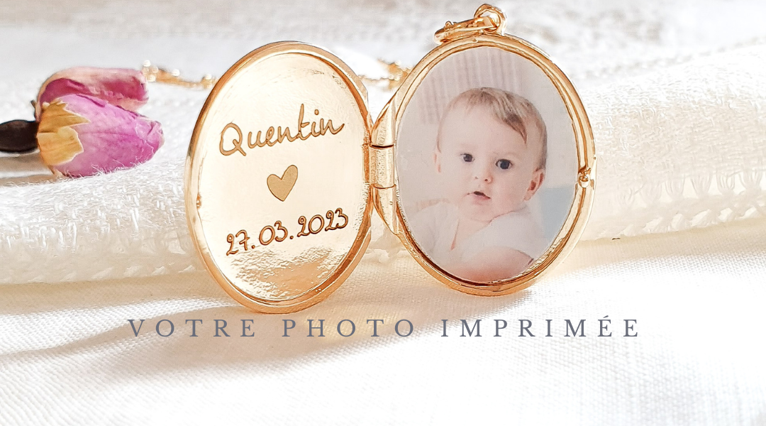 medaillon photo, bijou photo