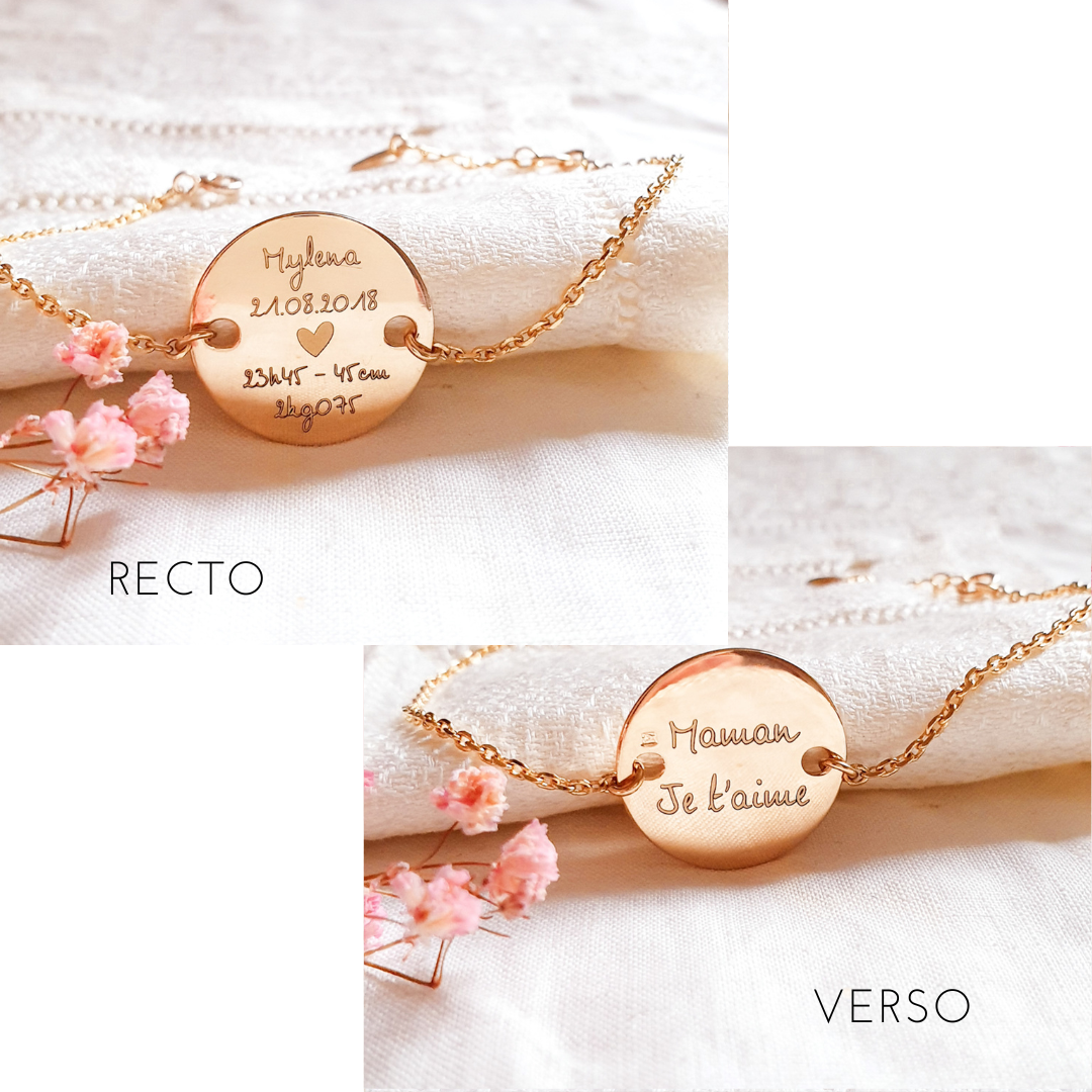bijou bracelet personnalise naissance cadeau maman