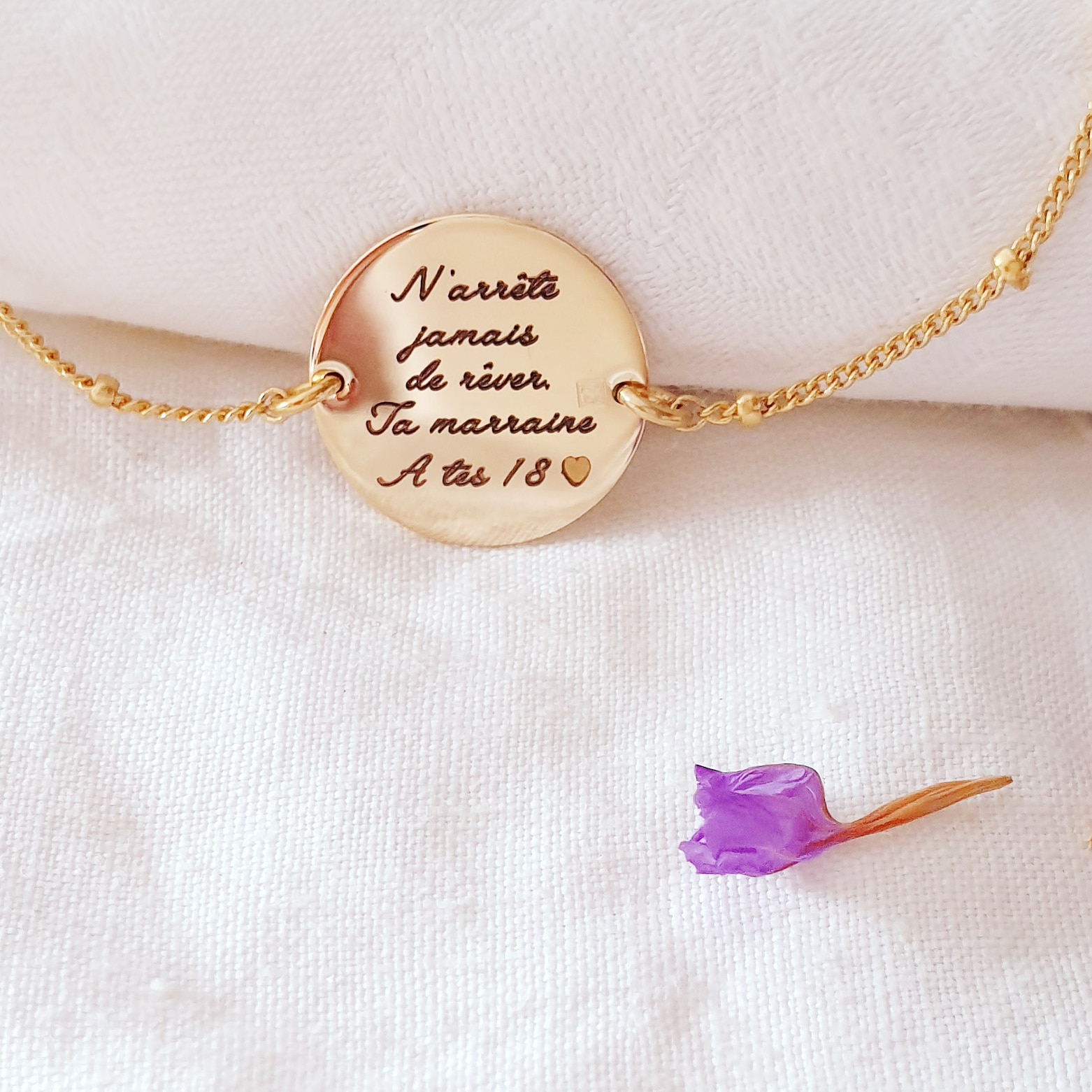 idee cadeau filleule bracelet personnalise