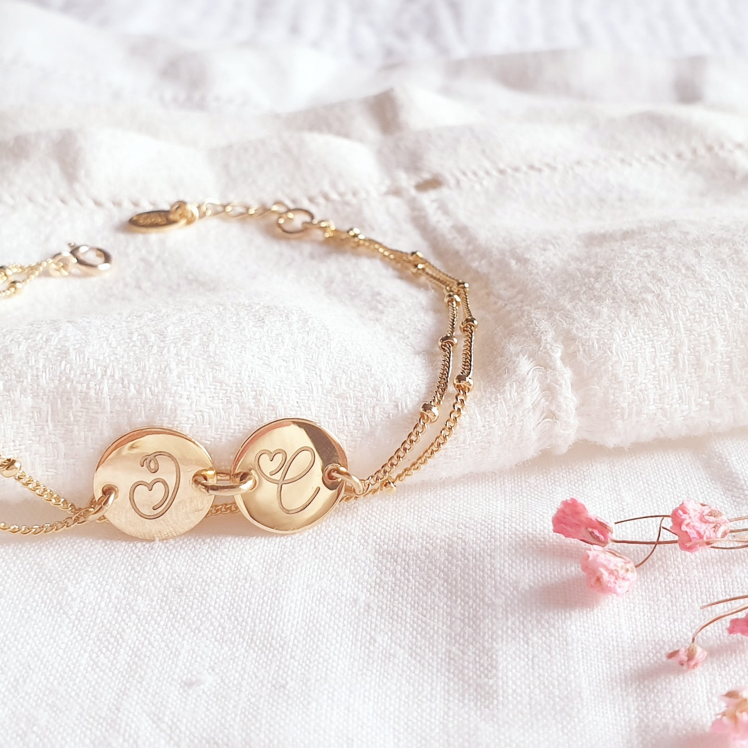 bracelet prenom personnalise femme