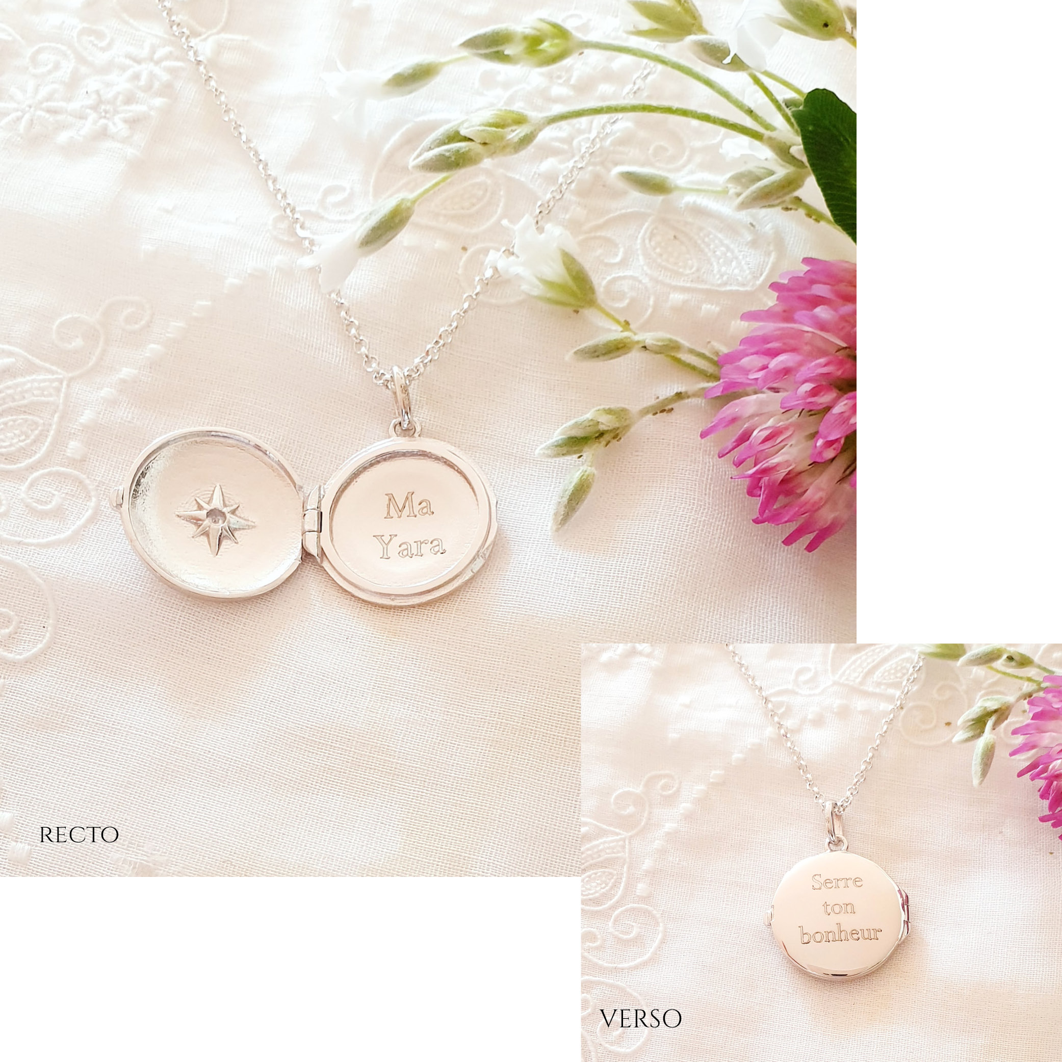 pendentif argent personnalise