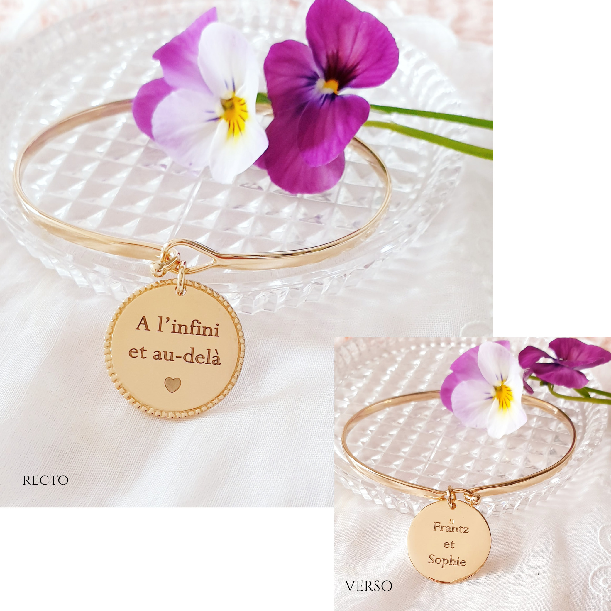 idees cadeaux amoureuse bijou personnalise jonc plaque or