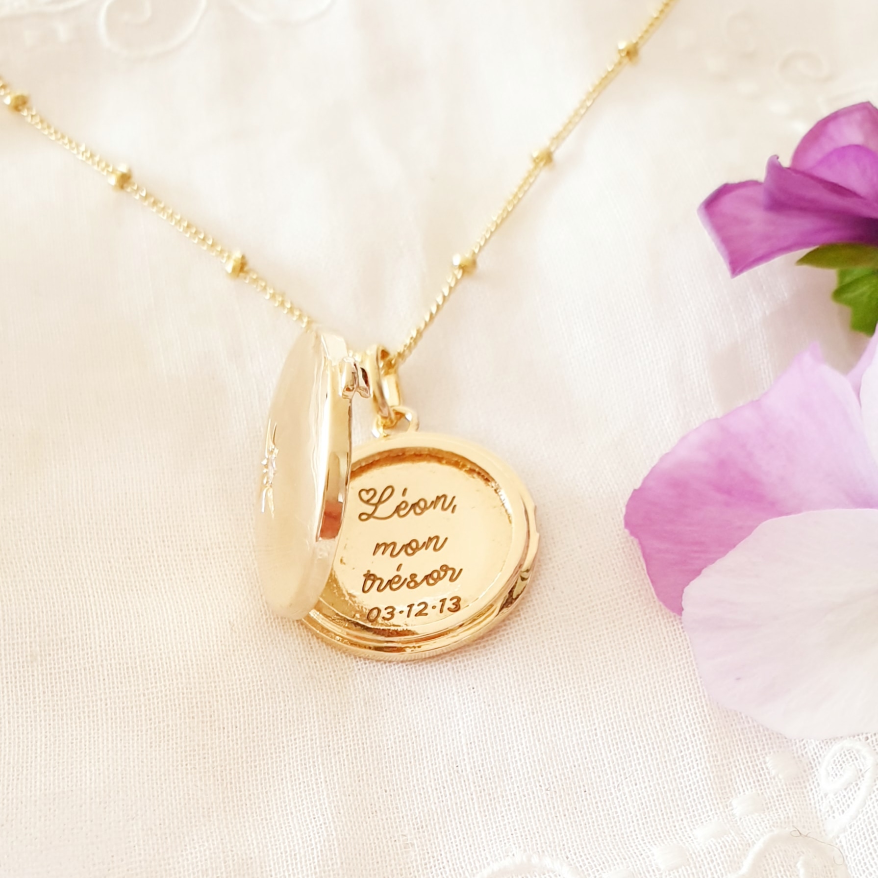 medaille personnalisee de naissance
