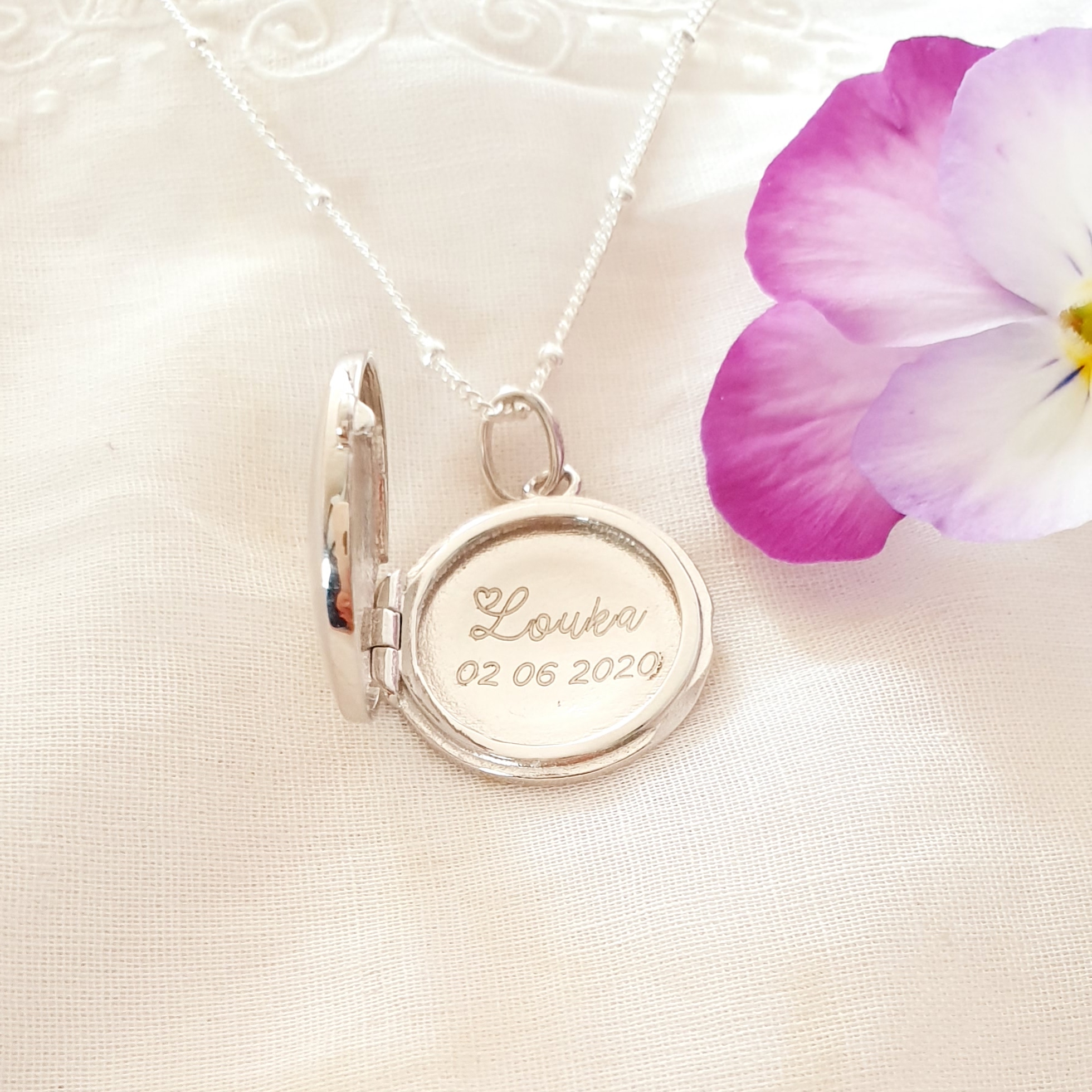 bijou argent collier prenom argent