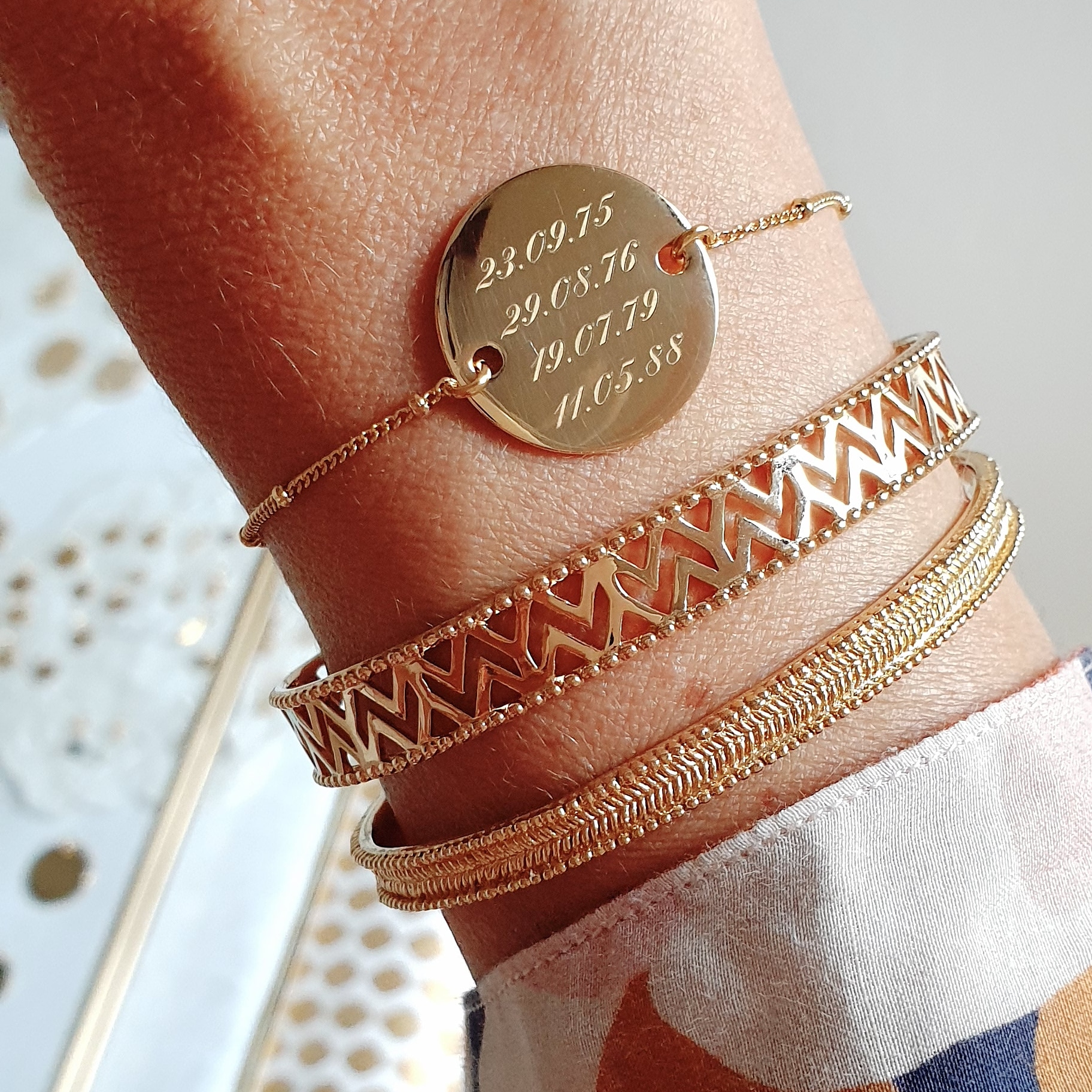 bracelet dates de naissance