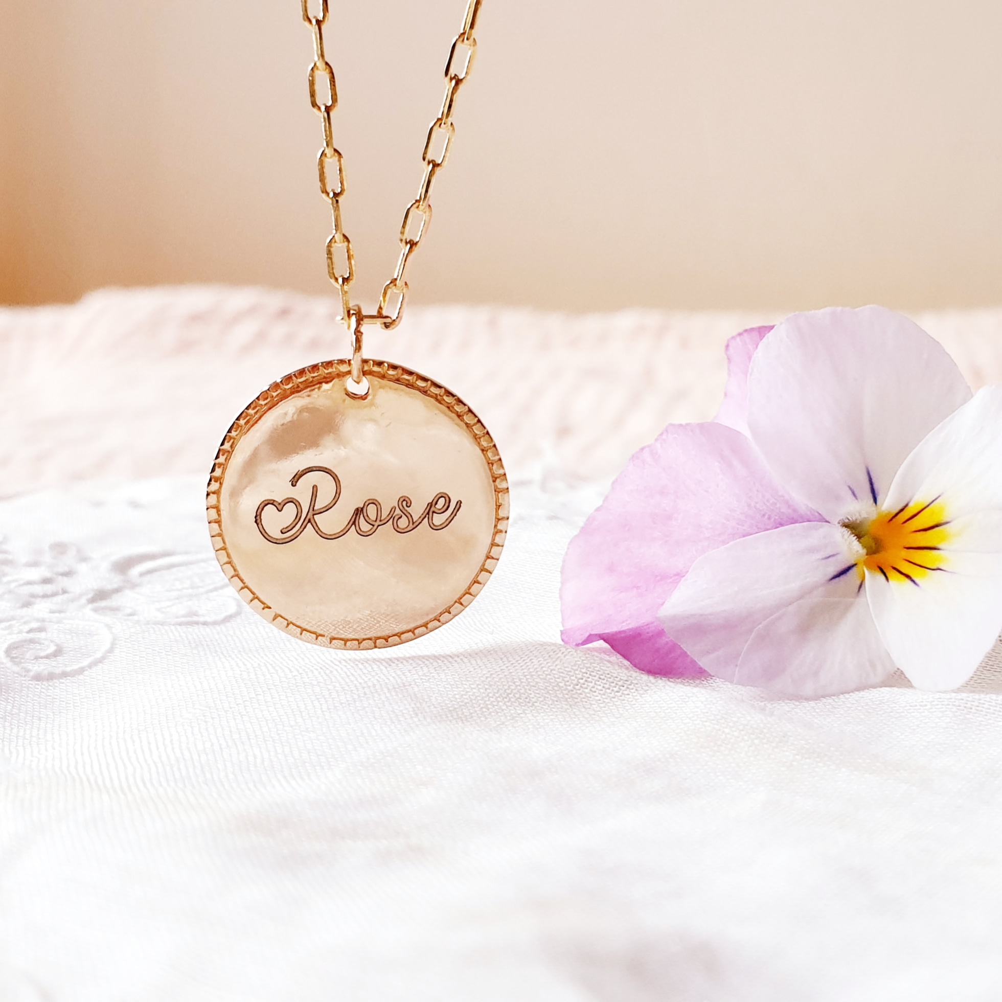 collier prenom pour une maman